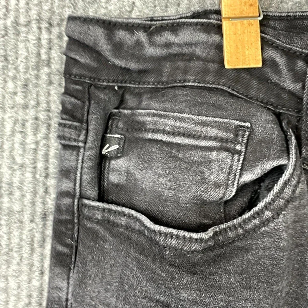 KanCan Bianca Skinny Jeans Womens XL Denim High Rise Button Fly Raw Hem Skate